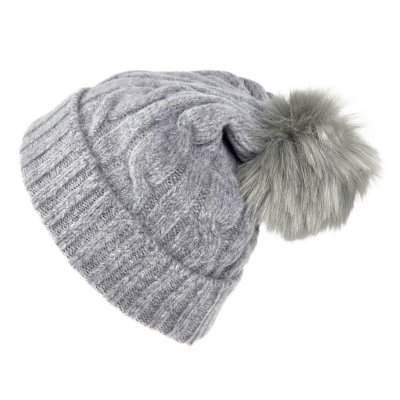 Pipot - Gårda Saas-Fee Cable Knit Wool Mix Beanie (harmaa)