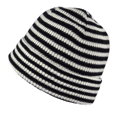 Pipot - Gårda Saint-Gervais Striped Wool Mix Beanie (musta/valkoinen)