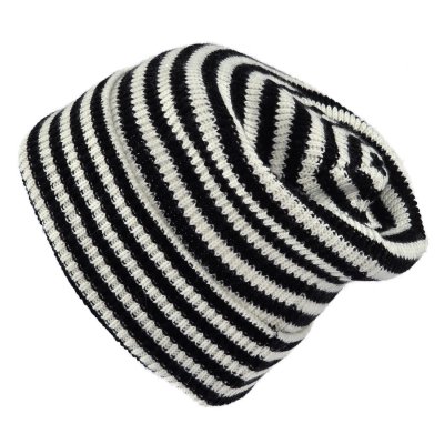 Pipot - Gårda Saint-Gervais Striped Wool Mix Beanie (musta/valkoinen)
