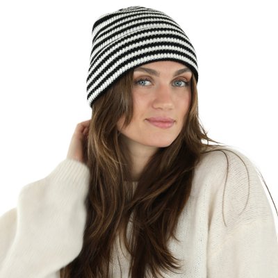 Pipot - Gårda Saint-Gervais Striped Wool Mix Beanie (musta/valkoinen)