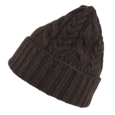 Pipot - Gårda Villars Cable Knit Wool Mix Beanie (ruskea)
