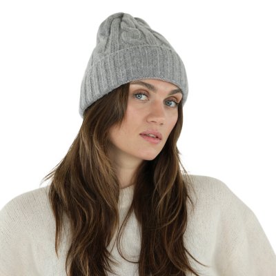 Pipot - Gårda Bad Gastein Cable Knit Wool Mix Beanie (harmaa)