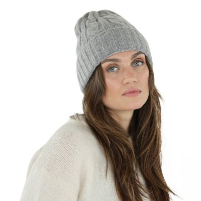 Pipot - Gårda Bad Gastein Cable Knit Wool Mix Beanie (harmaa)