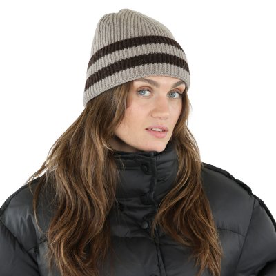 Pipot - Gårda Champéry Cashmere Mix Beanie (ruskea/beige)