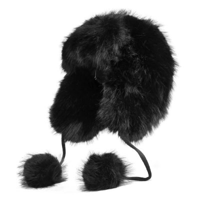 Karvahattu - Gårda Tortel Faux Fur Trapper Hat (musta)