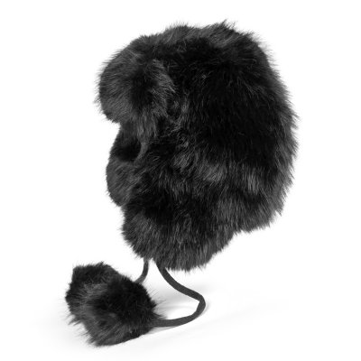 Karvahattu - Gårda Tortel Faux Fur Trapper Hat (musta)