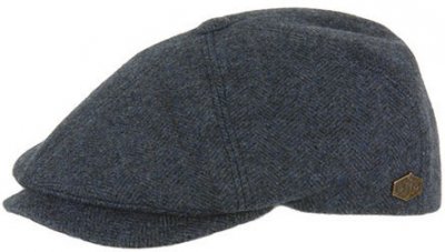 Flat cap - MJM Rebel Wool (sininen herringbone)