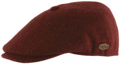 Flat cap - MJM Rebel EL Wool (punainen)