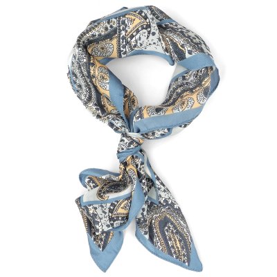 Huivi - Gårda Paisley Satin Scarf (sininen)