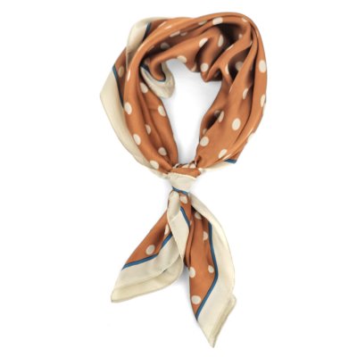 Huivi - Gårda Polka Dot Satin Scarf (oranssi)