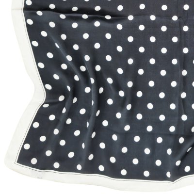 Huivi - Gårda Polka Dot Satin Scarf (musta)