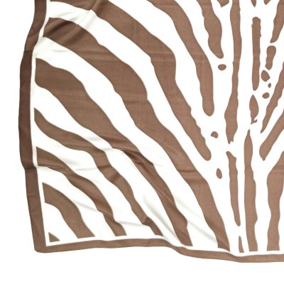Huivi - Gårda Zebra Satin Scarf (ruskea)