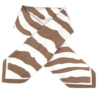 Huivi - Gårda Zebra Satin Scarf (ruskea)