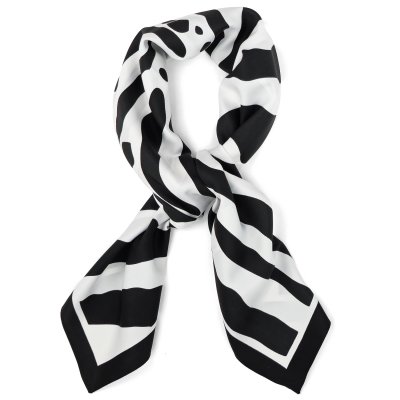 Huivi - Gårda Zebra Satin Scarf (musta)