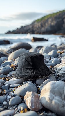 Hatut - Gårda Brooke Denim Bucket Hat (musta)