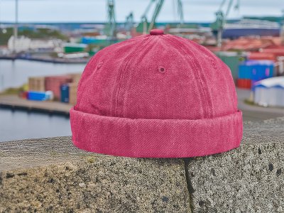 Pipot - Gårda Rossville Docker Beanie (vaaleanpunainen)