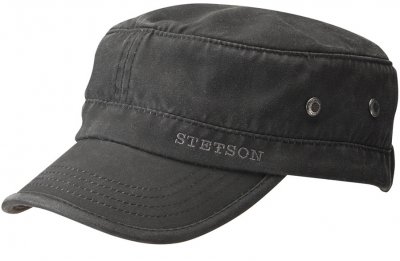 Flat cap - Stetson Army Cap (musta)