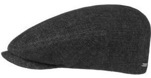 Flat cap - Stetson Kent Cotton (musta)