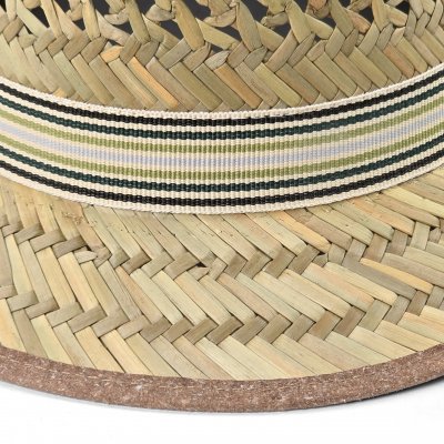 Olkihattu - Gårda Agulo Natural Straw Trilby (luonnonväri/kerma)