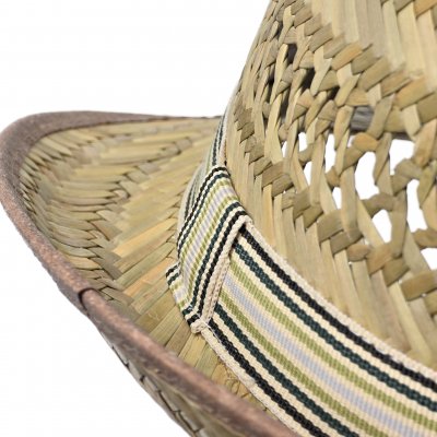 Olkihattu - Gårda Agulo Natural Straw Trilby (luonnonväri/kerma)