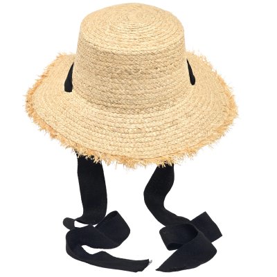 Olkihattu - Gårda Ajaccio Sun Hat (luonnollinen/musta)