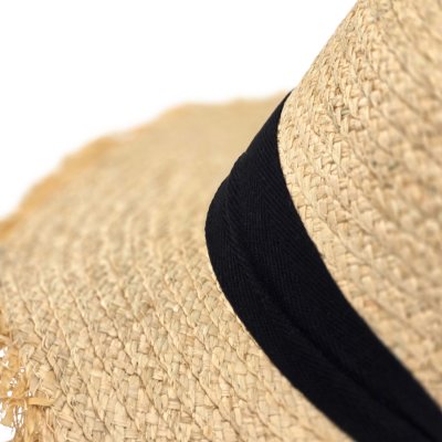 Olkihattu - Gårda Ajaccio Sun Hat (luonnollinen/musta)