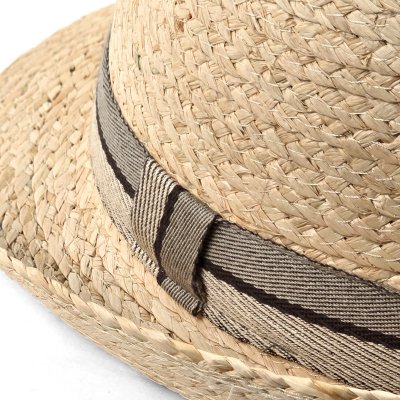 Olkihattu - Gårda Benijo Raffia Trilby (luonnonväri/taupe)