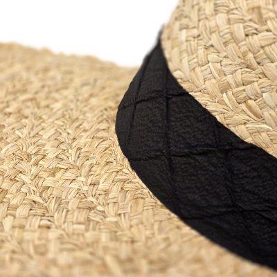 Olkihattu - Gårda Biarritz Sun Hat (luonnollinen/musta)