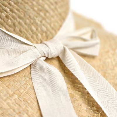 Olkihattu - Gårda Cadiz Sun Hat (luonnonvalkoinen/luonnonvalkoinen)