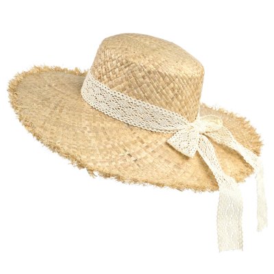 Olkihattu - Gårda Cadiz Sun Hat (luonnollinen/virkattu)