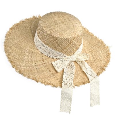 Olkihattu - Gårda Cadiz Sun Hat (luonnollinen/virkattu)
