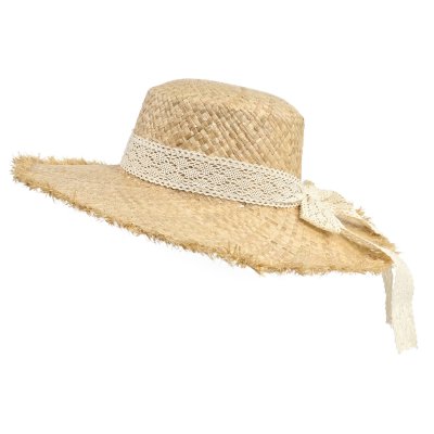 Olkihattu - Gårda Cadiz Sun Hat (luonnollinen/virkattu)