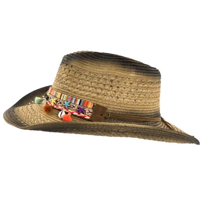 Olkihattu - Gårda Cassis Western Hat (ruskea)