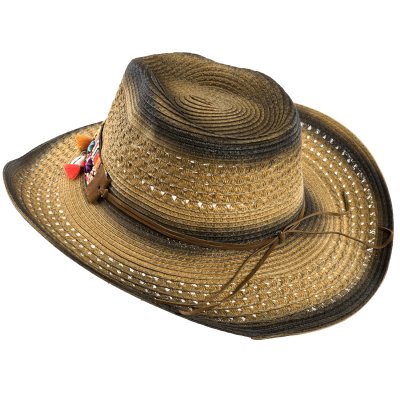 Olkihattu - Gårda Cassis Western Hat (ruskea)