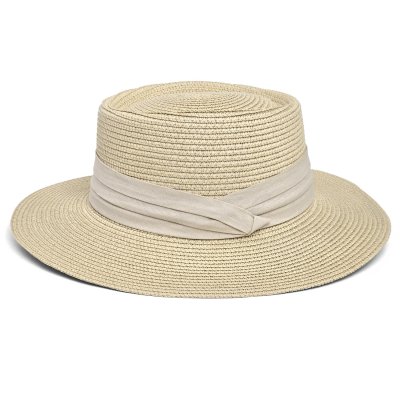 Olkihattu - Gårda Corfu Gambler (beige/pinkki)