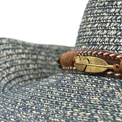 Olkihattu - Gårda Marseille Western Hat (sininen)