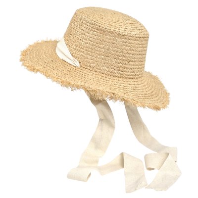 Olkihattu - Gårda Mykonos Sun Hat (luonnonvalkoinen/luonnonvalkoinen)