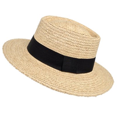 Olkihattu - Gårda Palma Gambler (luonnollinen/musta)