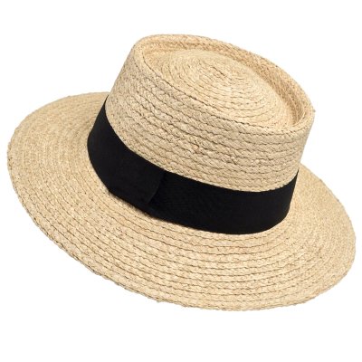 Olkihattu - Gårda Palma Gambler (luonnollinen/musta)