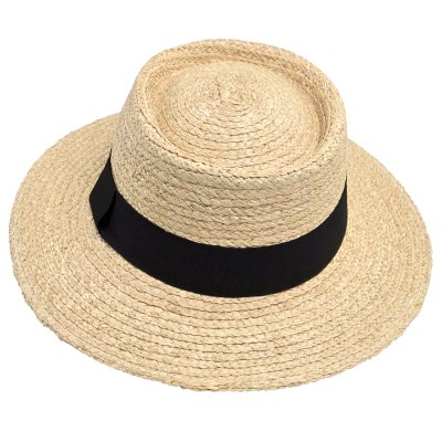 Olkihattu - Gårda Palma Gambler (luonnollinen/musta)