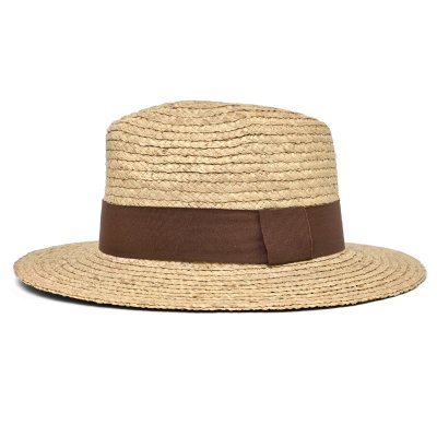 Olkihattu - Gårda Positano Fedora (luonnollinen/ruskea)