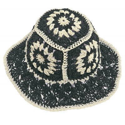 Olkihattu - Gårda Rhodes Bucket hat (musta)