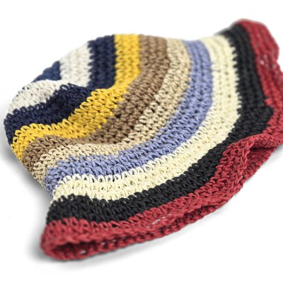 Olkihattu - Gårda Sorrento Bucket hat (tumma multi)