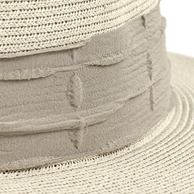 Olkihattu - Gårda Valletta Boater (beige)