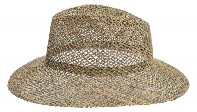 Hatut - Gårda Aresia Seagrass Fedora (luonnolinen väri)