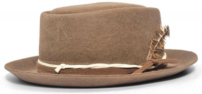 Hatut - Gårda Corby Pork Pie (vaalean ruskea)