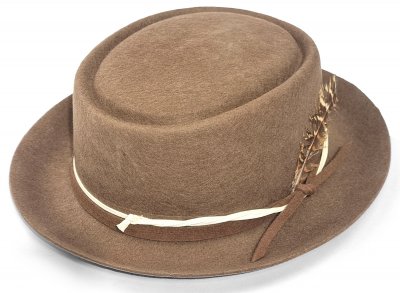 Hatut - Gårda Corby Pork Pie (vaalean ruskea)