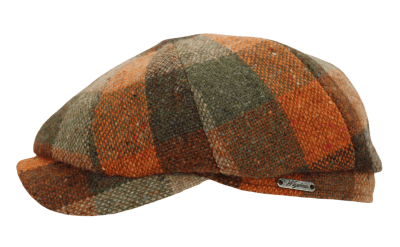 Flat cap - Wigéns Newsboy Classic Cap (oliivi/multi)